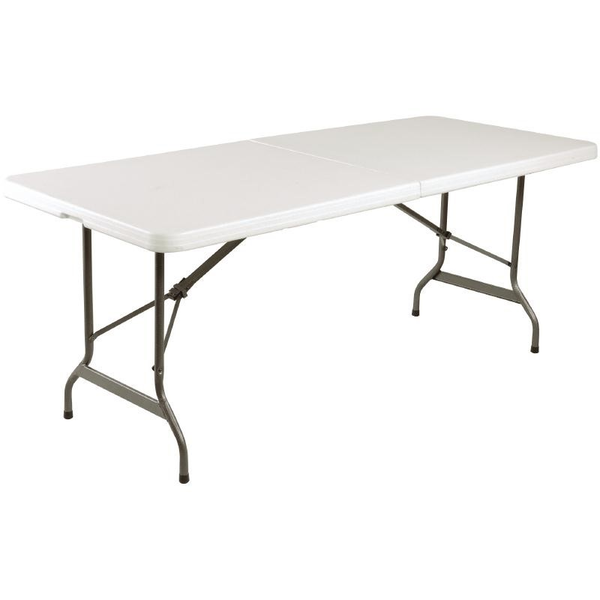 Bolero Buffett-Tisch, klappbar, 183 cm, grau