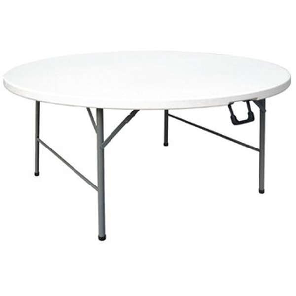 Bolero Buffet-Tisch, klappbar, Ø 153 cm, grau