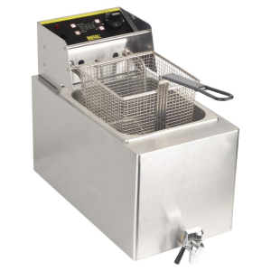 Buffalo einfache Friteuse mit Zeituhr 8ltr - 6kw