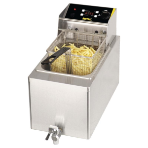 Buffalo einfache Friteuse mit Zeituhr 8ltr - 6kw