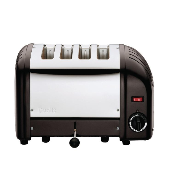 Dualit Toaster 4, Edelstahl + schwarz