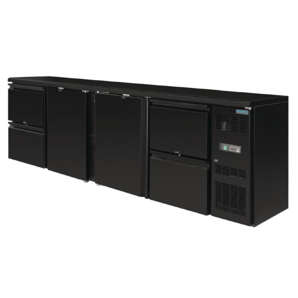 Polar Barkühlung - 2-türig plus 4 Schubladen