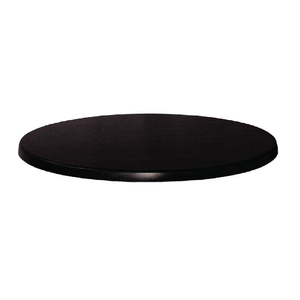 Werzalit Tischblatt schwarz, rund, 60 cm