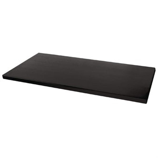 Werzalit Tischblatt schwarz, 110x70 cm
