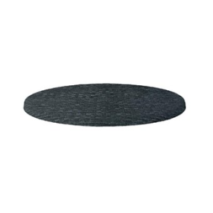 Werzalit Tischblatt, Rattan anthrazit, rund, 60 cm