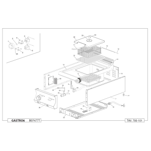 Elektro Friteuse 1x12 Liter 400Volt/3N/50-60Hz