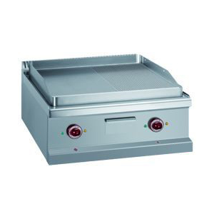 Elektro Grillplatte 1/2 glatt 1/2 gerillt -Top-