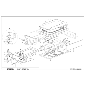 Gas Grillplatte  Glatt