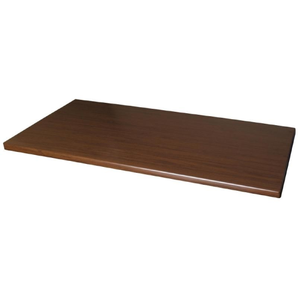 Werzalit Tischplatte dreieckig Italian Walnuss Effekt 110cm