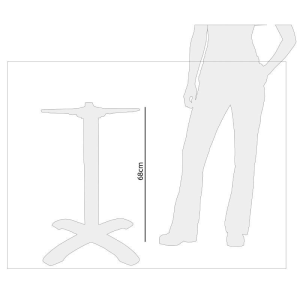Klappbarer Aluminiumtischfuß