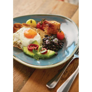 Olympia Kiln dreieckiger Teller Ozean 28cm