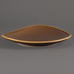 Olympia Kiln dreieckiger Teller Borke 28cm