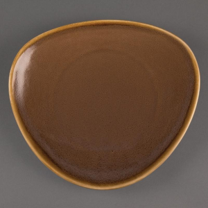 Olympia Kiln dreieckiger Teller Borke 28cm