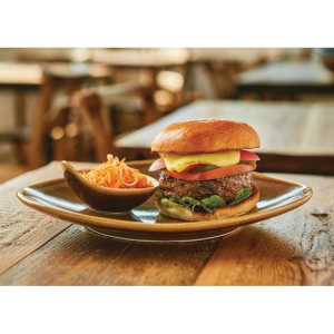 Olympia Kiln dreieckiger Teller Borke 28cm