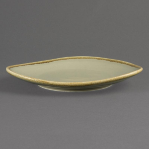 Olympia Kiln dreieckige Platte Moos 28cm