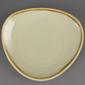 Olympia Kiln dreieckige Platte Moos 28cm