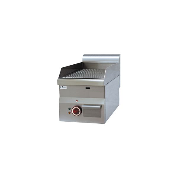 Elektro Grillplatte, gerillt -Top-