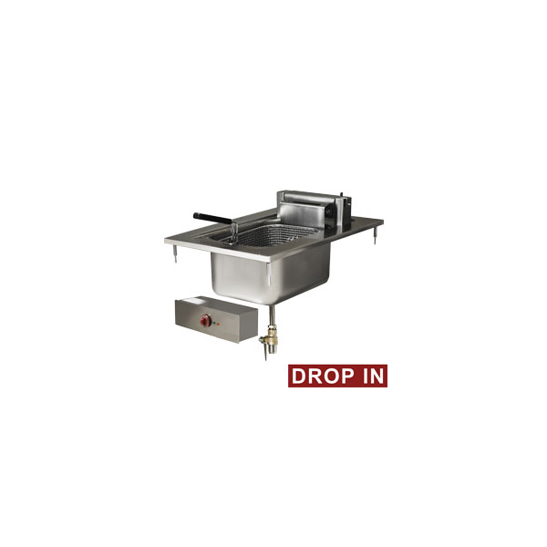 Elektro Friteuse 1 Becken 10 Liter, Einbaugerät