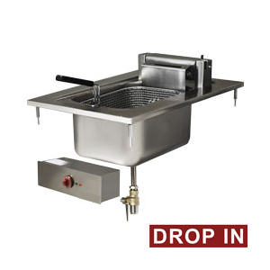 Elektro Friteuse 1 Becken 10 Liter, Einbaugerät