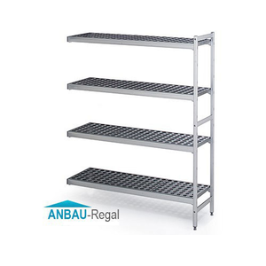 Aluminium Anbauregal - 660 x 1800 mm