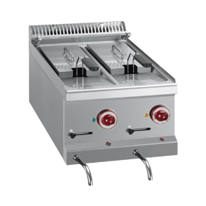 Elektro Friteuse 2 Becken je 6 Liter -Top-