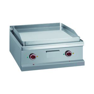 Elektro Grillplatte, glatte Grillplatte hartverchromt 50...
