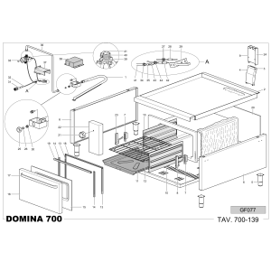 Unterbau mit Gasbackofen GN 2/1