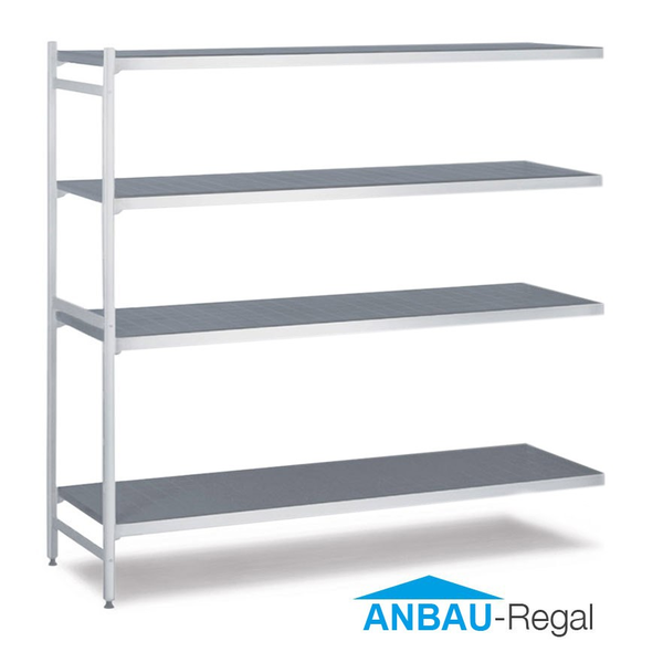 Aluminium Anbauregal (Eloxiert) - 1500 x 1800 mm