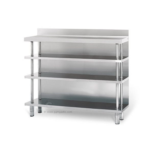 Bar Arbeitstisch 1,5m x 0,3m, mit 4 Ablagen