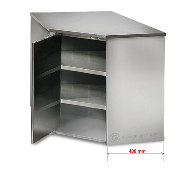 Eck - Wandhängeschrank 0,7m - mit Flügeltür 1,0 m hoch