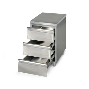 Schubladenschrank 0,5m - mit 3 Schubladen