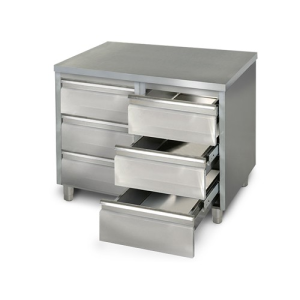 Schubladenschrank 1,0m - mit 6 Schubladen