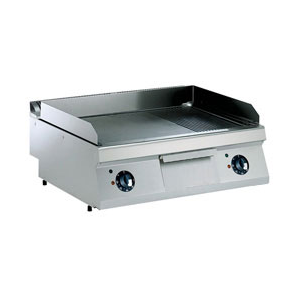 Elektro Grillplatte, 2/3 glatt - 1/3 gerillt -TOP-