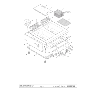 Elektro Friteuse, Becken in "Y" Form, 7 L, exaterne Heizelemente -TOP-
