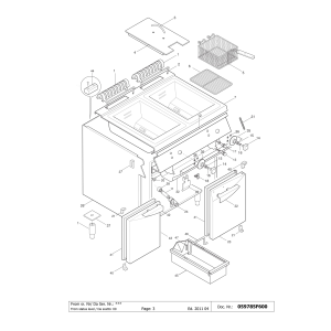 Elektro Friteuse, Becken in "Y" Form, 7 L, exaterne Heizelemente -TOP-