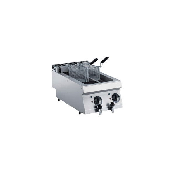 Elektro Friteuse, 2x 5 Liter -TOP-