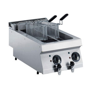 Elektro Friteuse, 2x 5 Liter -TOP-