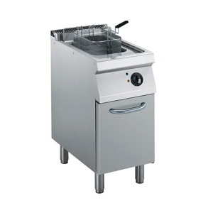 Elektro Friteuse 14 Liter auf Unterbau