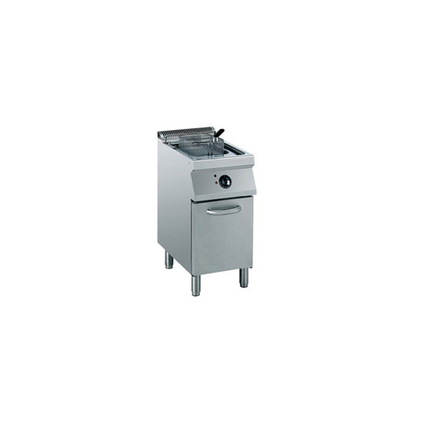 Elek. Friteuse, "Y" Becken, 15L, externe Heizelemente auf Unterbau