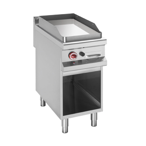Gas Grillplatte mit glatter Platte, hartverchromt 50...