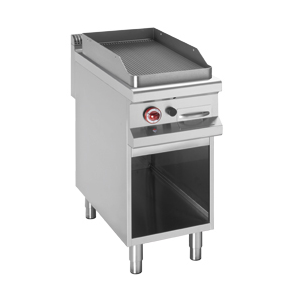 Gas Grillplatte mit gerillter Platte