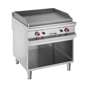 Gas Grillplatte mit glatter Platte, hartverchromt 50...