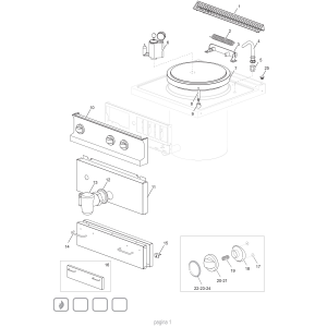 Gas Kochkessel direkt beheizt, 100 Liter