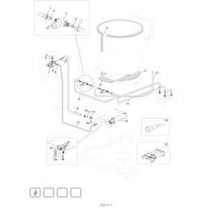 Gas Kochkessel direkt beheizt, 100 Liter