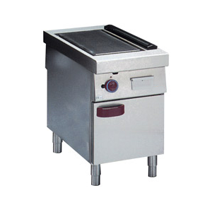 Gas Grillplatte, glatt, hartverchromt, Unterbau,...