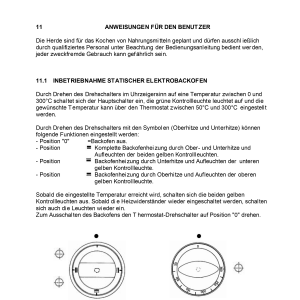 Gasherd, 6 Brenner, offener Unterbau, "zentrales durchreichen"