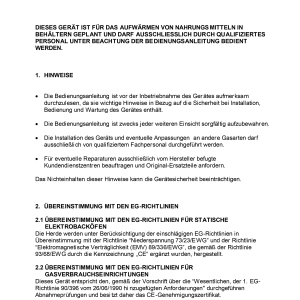 Gasherd, 6 Brenner, offener Unterbau, "zentrales durchreichen"