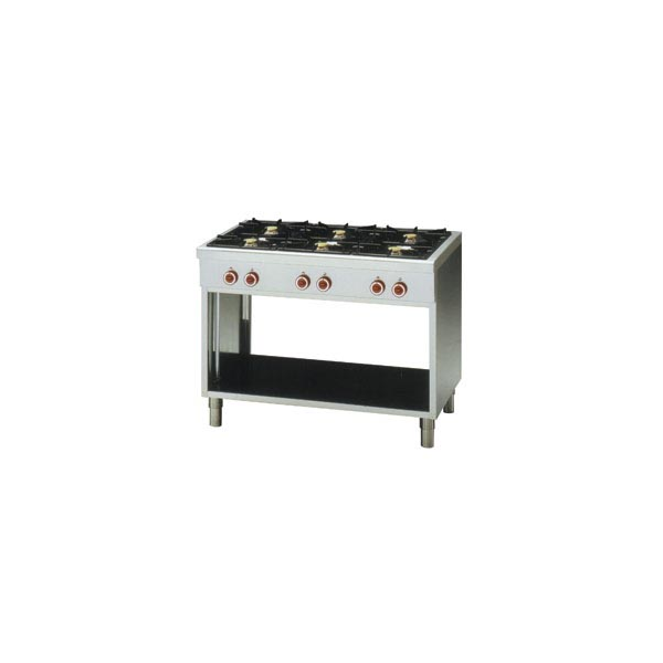 Herd 6 Brenner auf offenem Unterbau