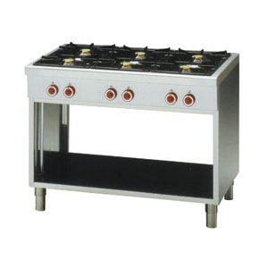 Herd 6 Brenner auf offenem Unterbau