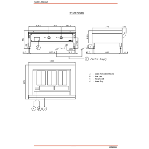Elektro "Teppanyaki" Platte, 2 Zonen (2x 3,5 kW), Tischmodell -Top-